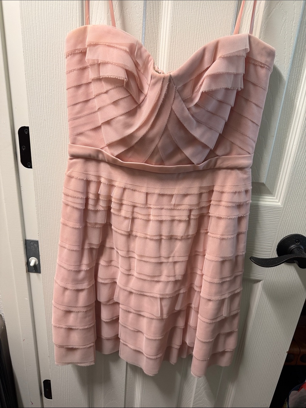 BCBGMaxAzria Blush Pink Strapless Dress